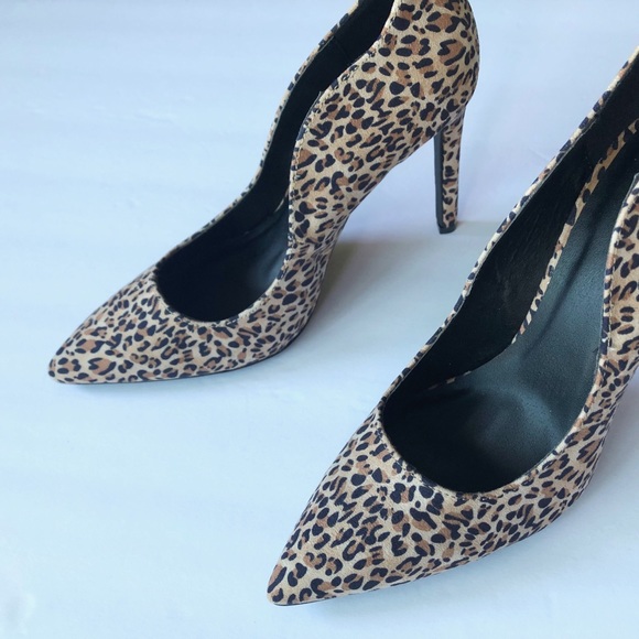 ❤️ Leopard print curved trim heels - Picture 6 of 7